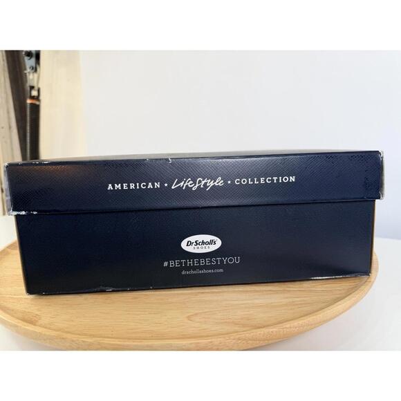 Dr Scholl's Barton Comfort Wedge Sandals Size 8 M Cream Snake Print New with Box - Picture 8 of 10